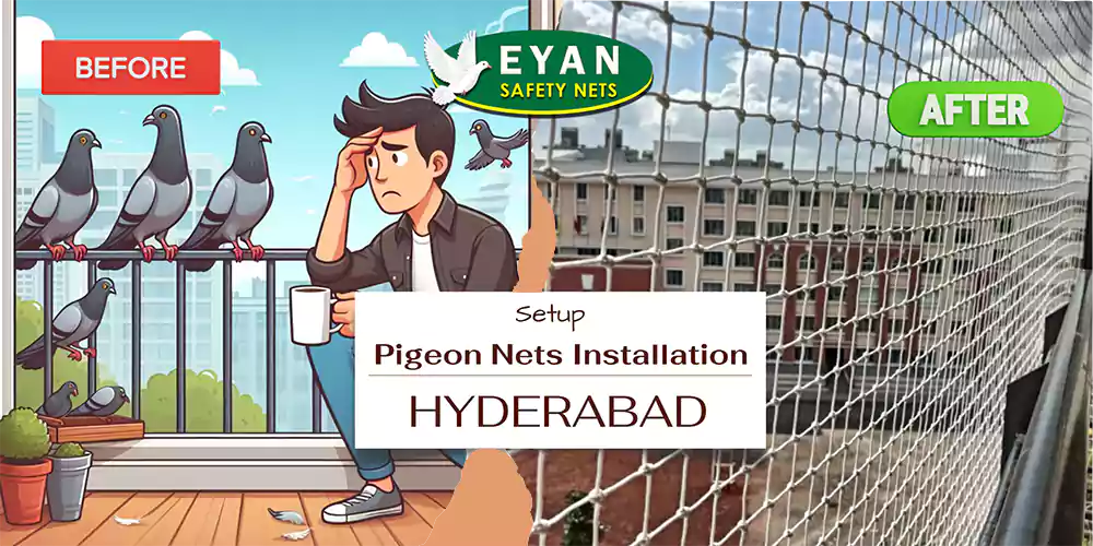 Pigeon Net Installation in Hyderabad