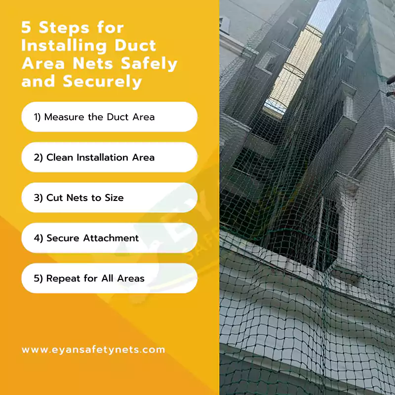 5 Steps for Installing Duct Area Nets