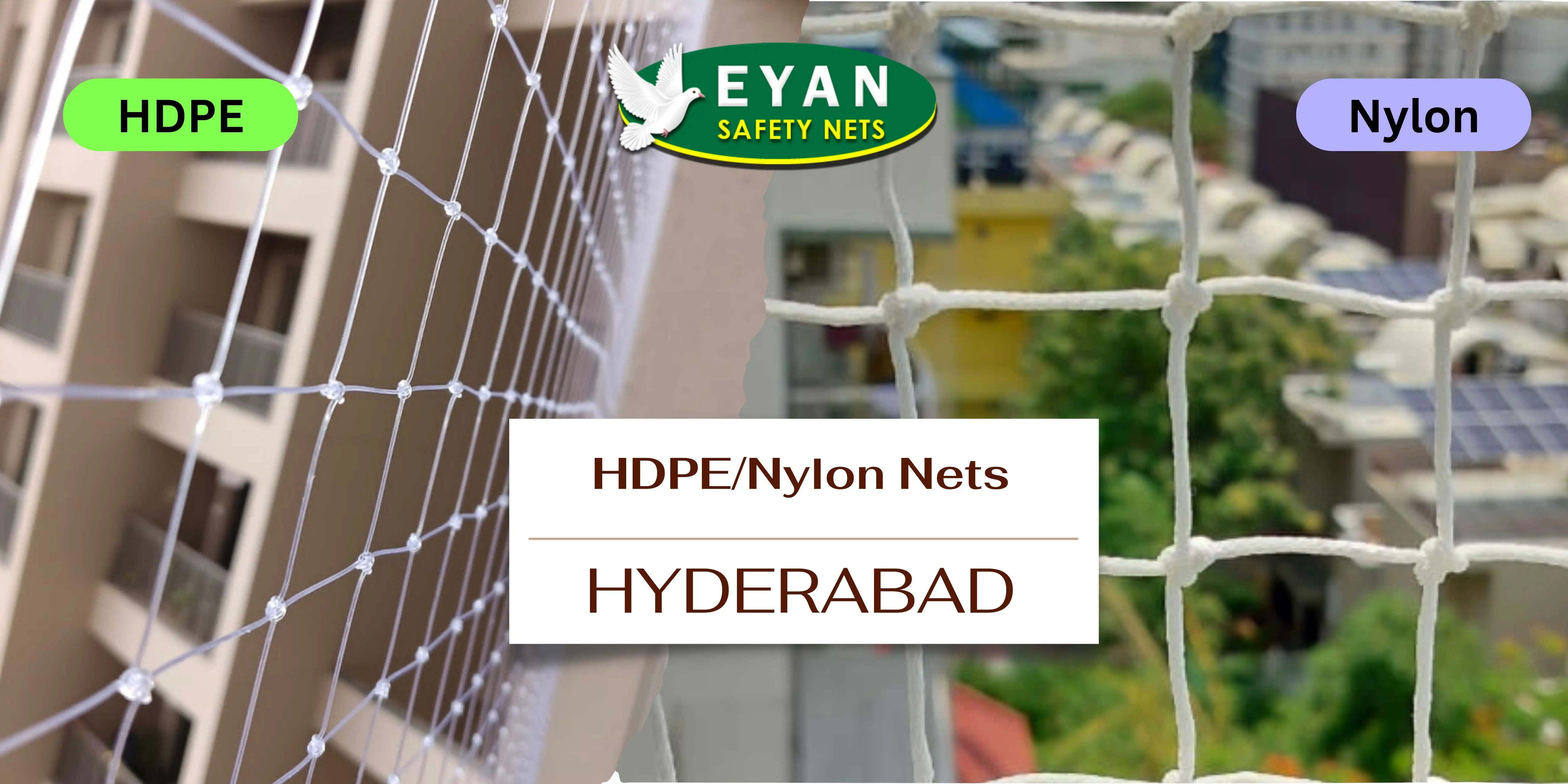 close up image of HDPE and Nylon Net materials