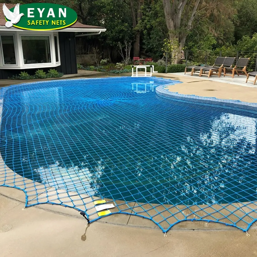 blue nylon net for swimming pool safety