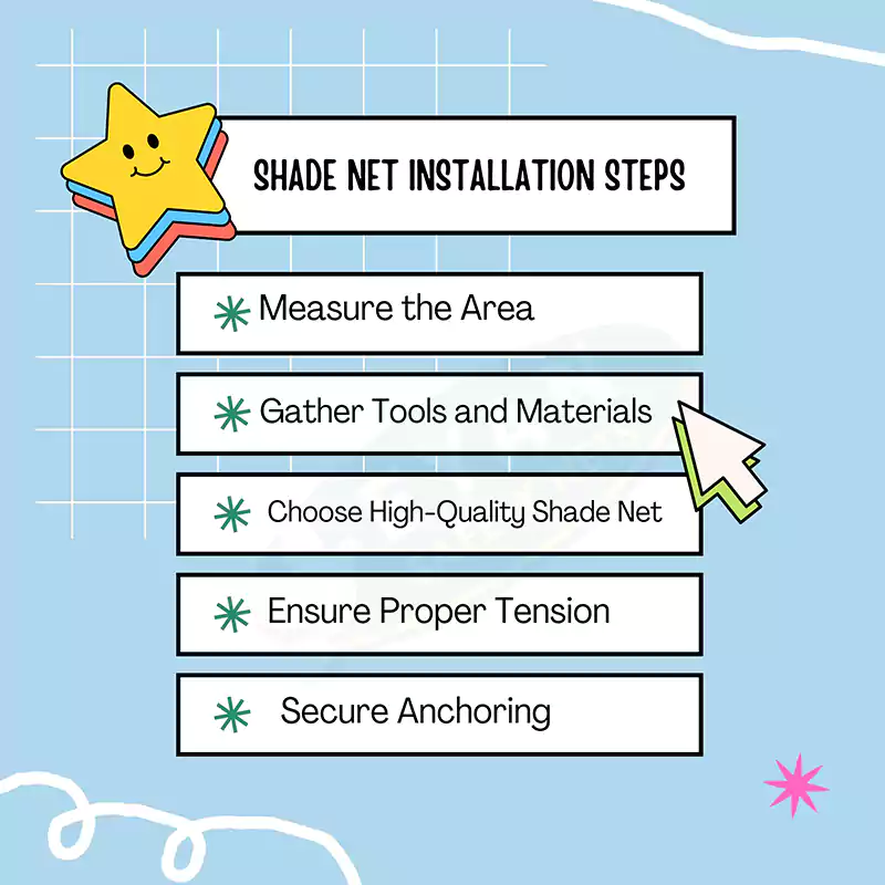 Steps to Install Shade Net