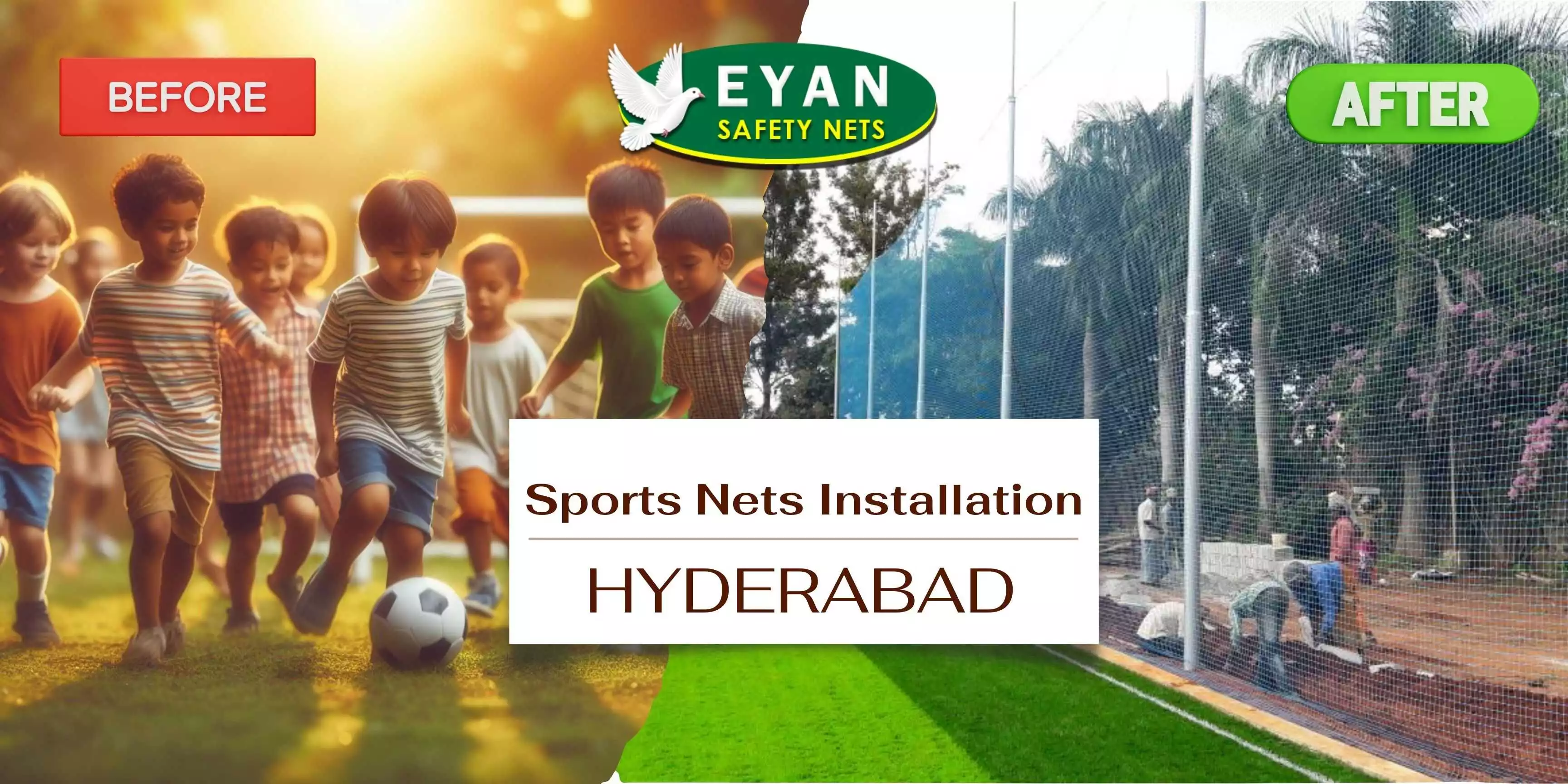 enjoy your game with our quality sports nets in hyderabad